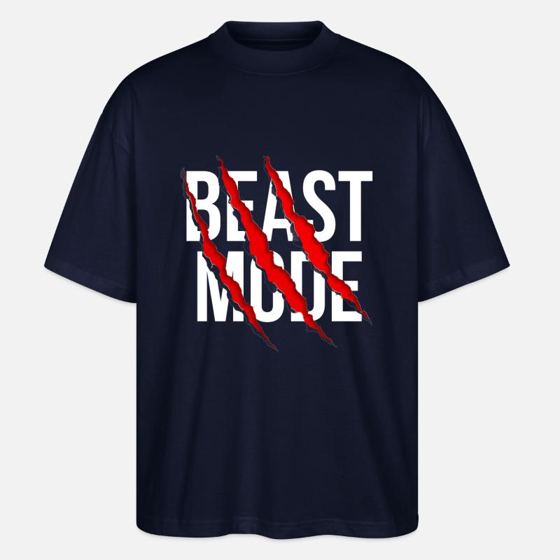 Beast Mode - Stanley/Stella Oversized Unisex Bio T-Shirt Blaster 2.0 - Navy
