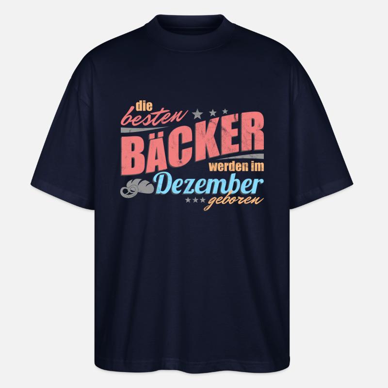 Bakers Décembre Anniversaire - T-shirt bio Blaster 2.0 coupe oversize Stanley/Stella Unisexe - marine