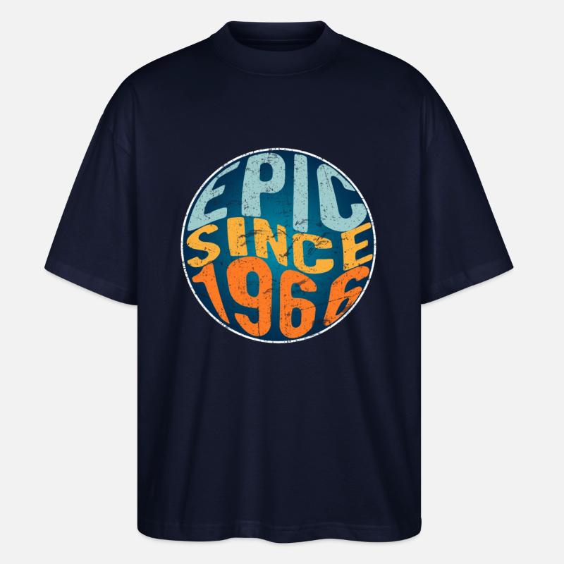 Episch Seit 1966 - Stanley/Stella Oversized Unisex Bio T-Shirt Blaster 2.0 - Navy