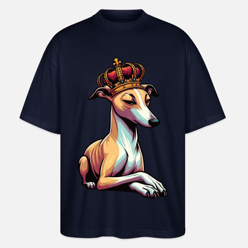 Whippet Windhund Whippets Windhundbesitzer - Stanley/Stella Oversized Unisex Bio T-Shirt Blaster 2.0 - Navy