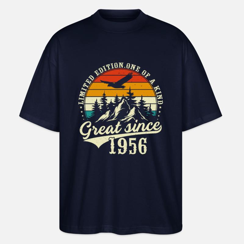Einzigartig seit 1956 - Stanley/Stella Oversized Unisex Bio T-Shirt Blaster 2.0 - Navy