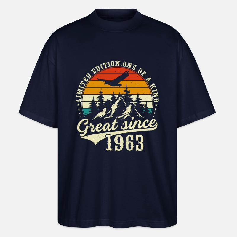 Einzigartig seit 1963 - Stanley/Stella Oversized Unisex Bio T-Shirt Blaster 2.0 - Navy