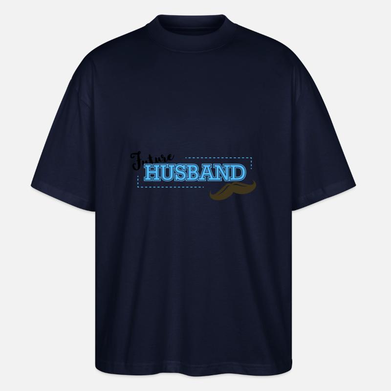 Wedding - Future Husband - Gift - Stanley/Stella Oversized Unisex Organic T-shirt Blaster 2.0 - navy