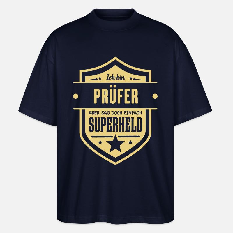 Super Prüfer - Stanley/Stella Oversized Unisex Bio T-Shirt Blaster 2.0 - Navy