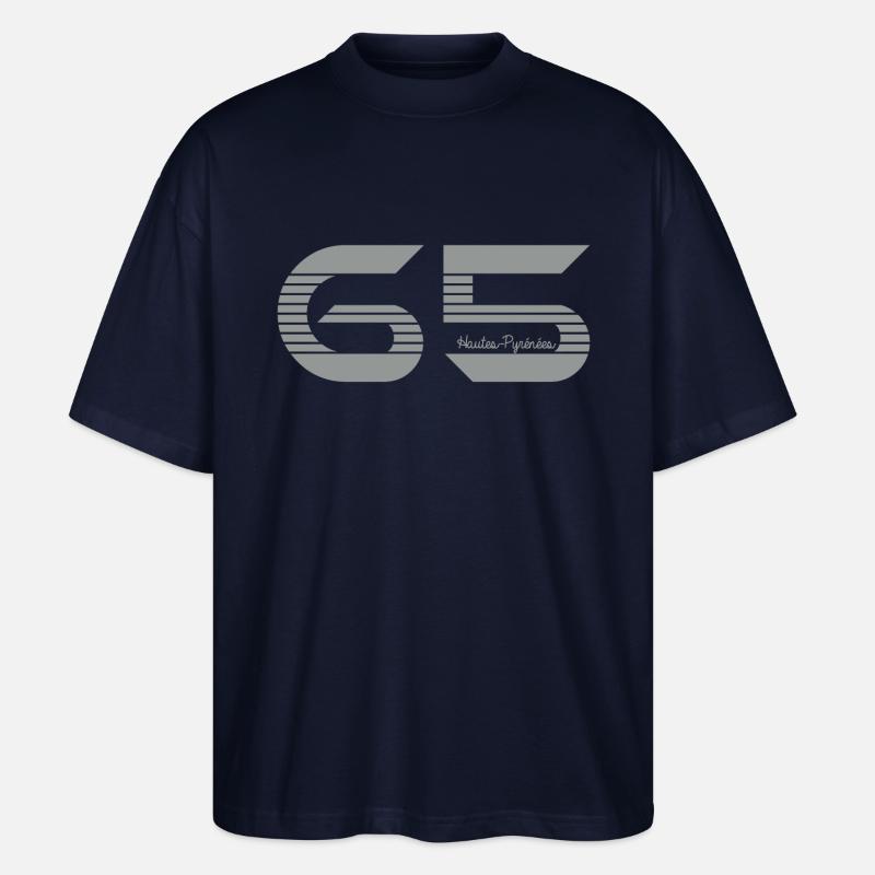 Midi Pyrénées Hautes Pyrénées 65 - T-shirt bio Blaster 2.0 coupe oversize Stanley/Stella Unisexe - marine