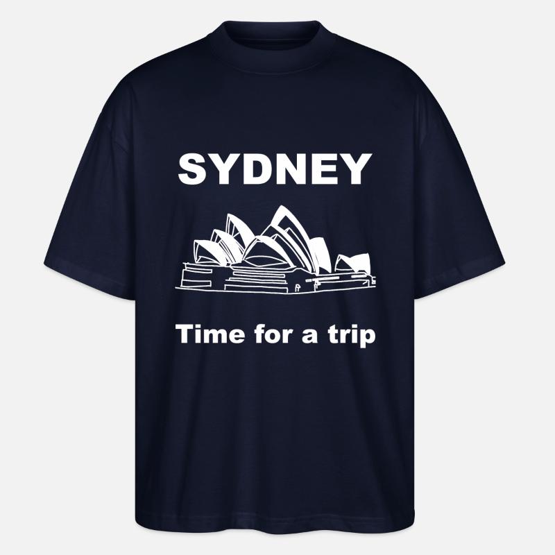 Sydney Opera House - Stanley/Stella Oversized Unisex Bio T-Shirt Blaster 2.0 - Navy