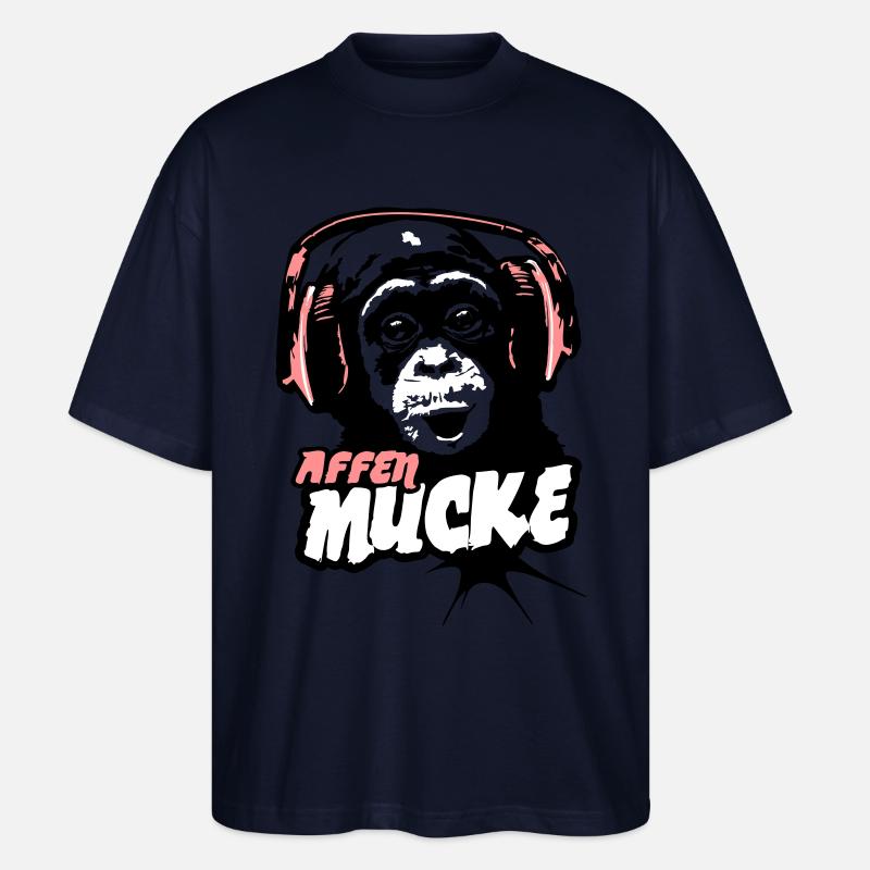 Affen-Mucke - Stanley/Stella Oversized Unisex Bio T-Shirt Blaster 2.0 - Navy