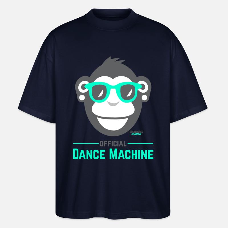 Official Dance Machine - Stanley/Stella Oversized Unisex Bio T-Shirt Blaster 2.0 - Navy