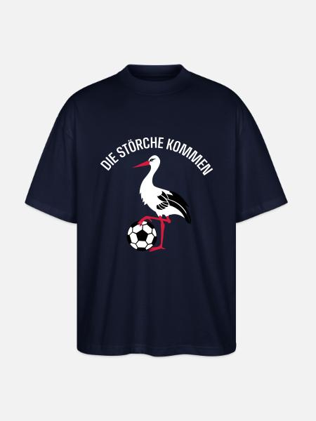 Fußball Storch - Stanley/Stella Oversized Unisex Bio T-Shirt Blaster 2.0 - Navy