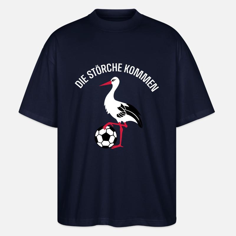 Fußball Storch - Stanley/Stella Oversized Unisex Bio T-Shirt Blaster 2.0 - Navy