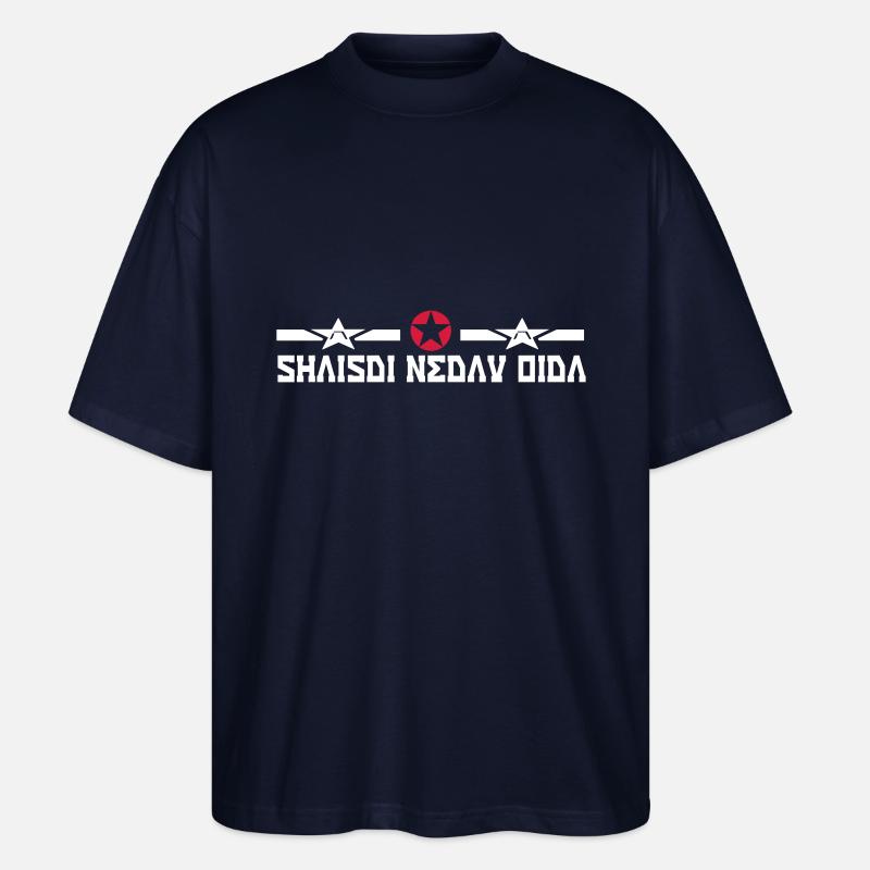 scheiss di net an - Stanley/Stella Oversized Unisex Bio T-Shirt Blaster 2.0 - Navy