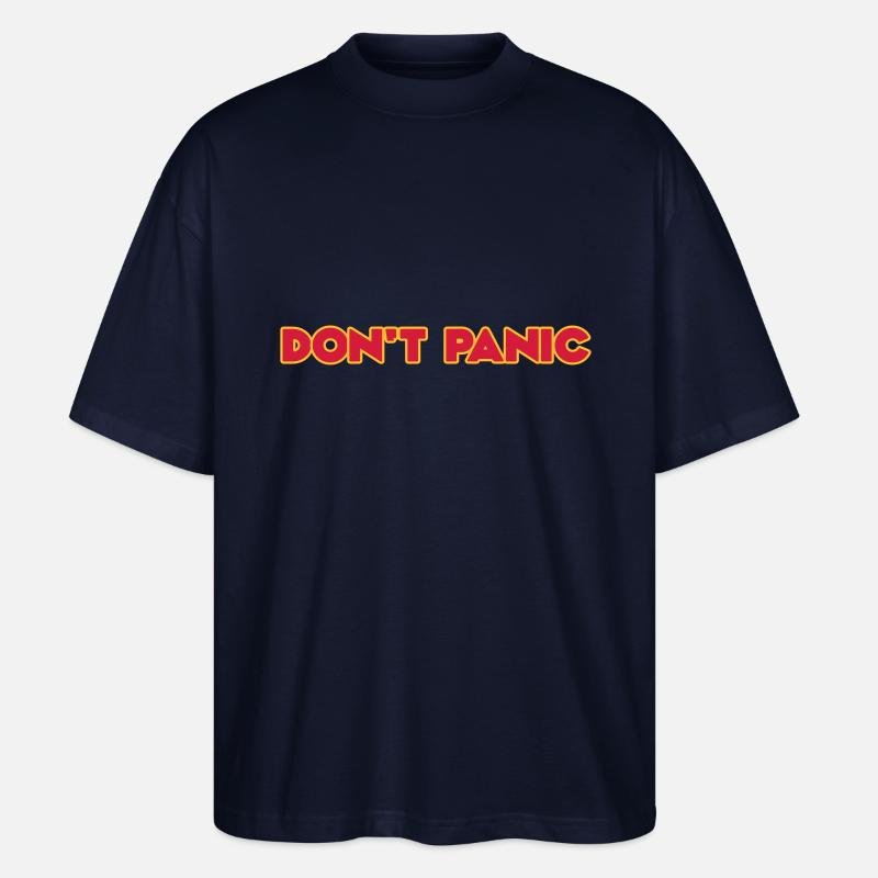 Don't Panic - Stanley/Stella Oversized Unisex Bio T-Shirt Blaster 2.0 - Navy