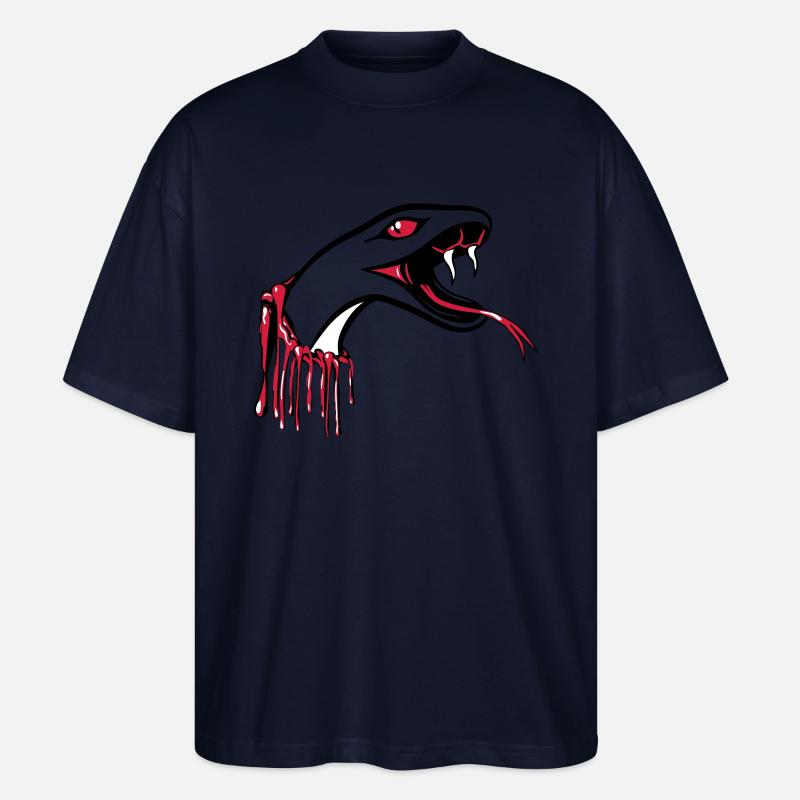 Schlange blut cool - Stanley/Stella Oversized Unisex Bio T-Shirt Blaster 2.0 - Navy