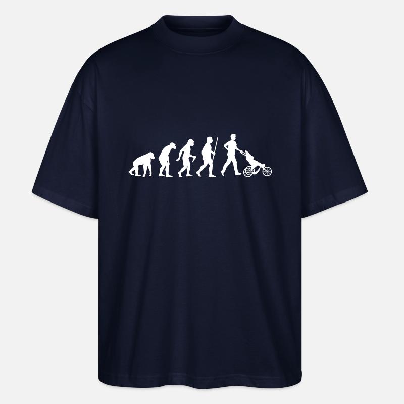 Father Evolution - Stanley/Stella Oversized Unisex Bio T-Shirt Blaster 2.0 - Navy