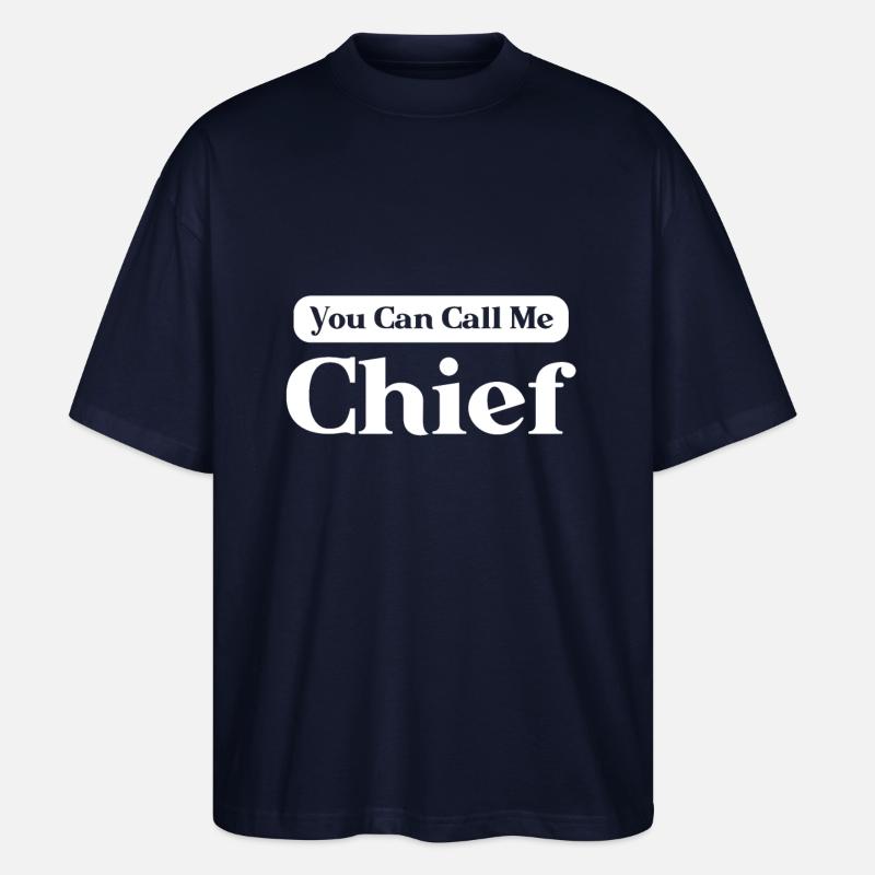 Chefkoch Geschenk Spruch Küchenchef - Stanley/Stella Oversized Unisex Bio T-Shirt Blaster 2.0 - Navy