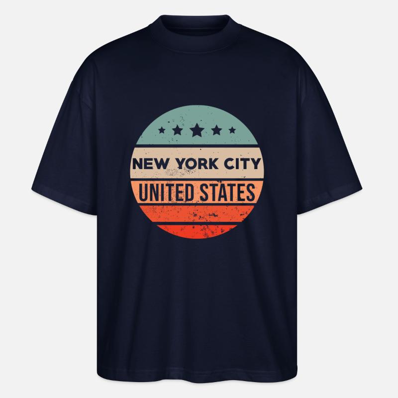 New York NY - Stanley/Stella Oversized Unisex Bio T-Shirt Blaster 2.0 - Navy