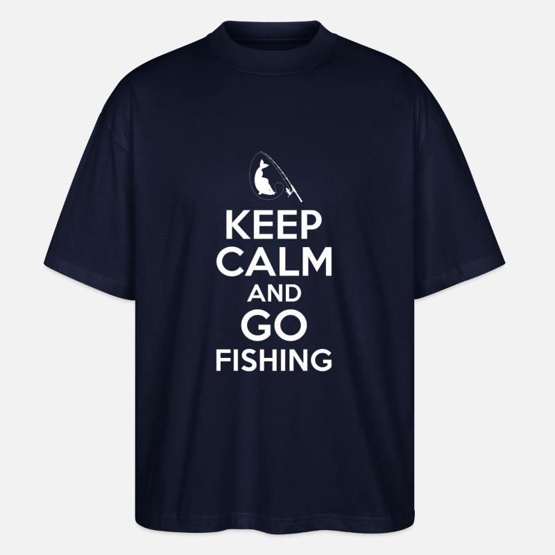 Angler Geschenk - Stanley/Stella Oversized Unisex Bio T-Shirt Blaster 2.0 - Navy