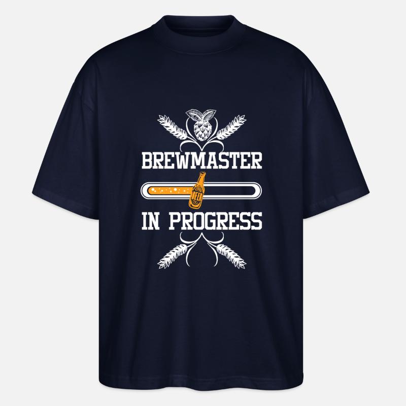 Brewmaster in progress - Stanley/Stella Oversized Unisex Bio T-Shirt Blaster 2.0 - Navy