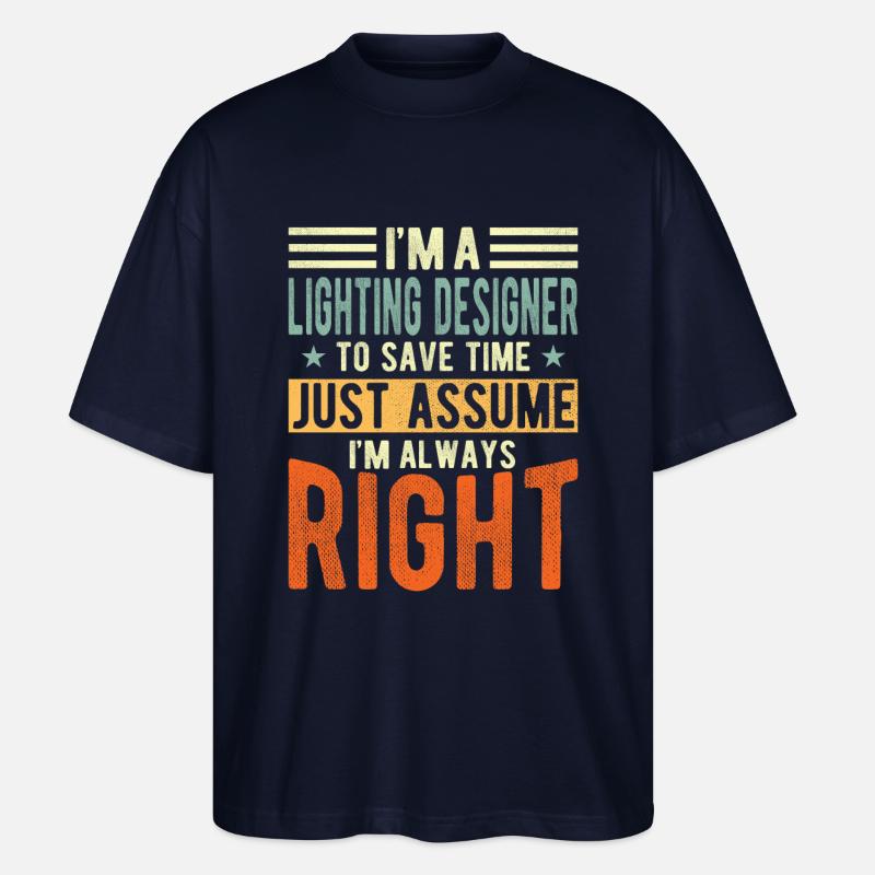 Lichtdesigner - Stanley/Stella Oversized Unisex Bio T-Shirt Blaster 2.0 - Navy