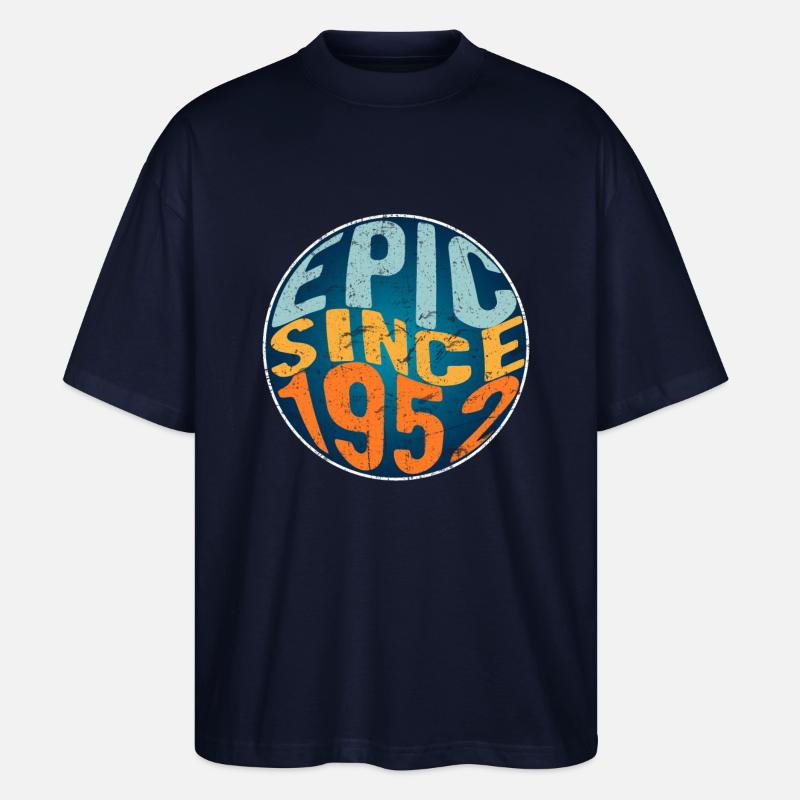Episch Seit 1952 - Stanley/Stella Oversized Unisex Bio T-Shirt Blaster 2.0 - Navy