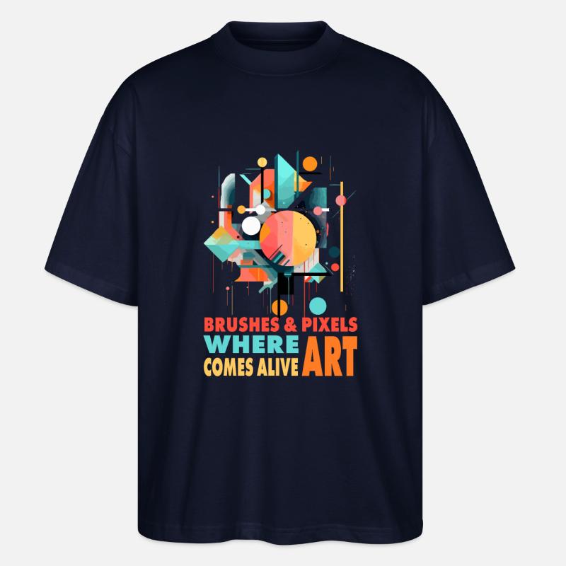 Digitale Kunst - Stanley/Stella Oversized Unisex Bio T-Shirt Blaster 2.0 - Navy