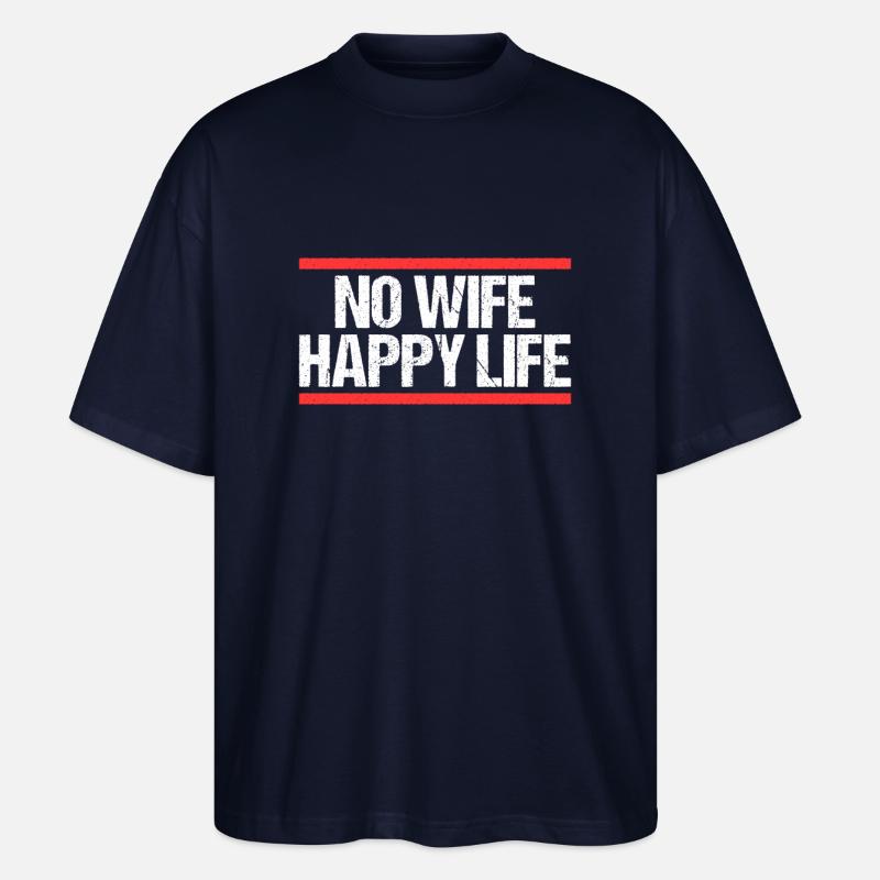 Geschieden Trennung Scheidung Scheidungs - Stanley/Stella Oversized Unisex Bio T-Shirt Blaster 2.0 - Navy