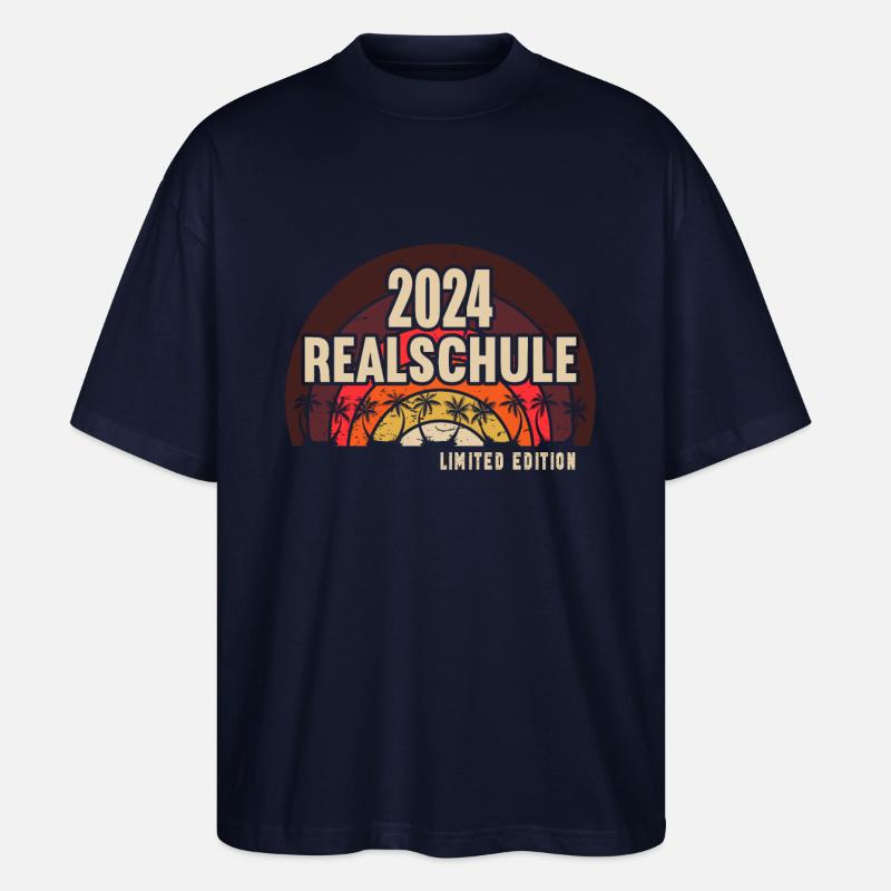 Lycée Jeunes Filles Lycée 2024 - T-shirt bio Blaster 2.0 coupe oversize Stanley/Stella Unisexe - marine