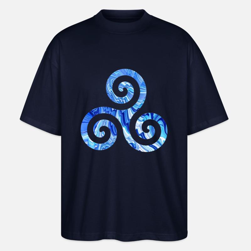 keltisches symbol 1 e 80 - Stanley/Stella Oversized Unisex Bio T-Shirt Blaster 2.0 - Navy