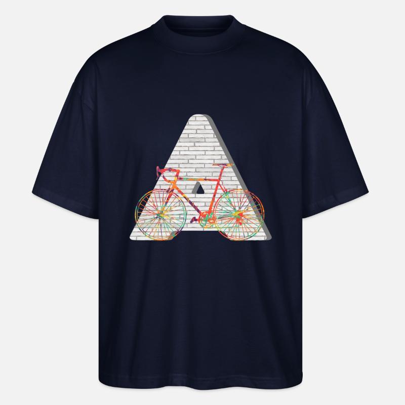 bicycle e 249 a - Stanley/Stella Oversized Unisex Organic T-shirt Blaster 2.0 - navy