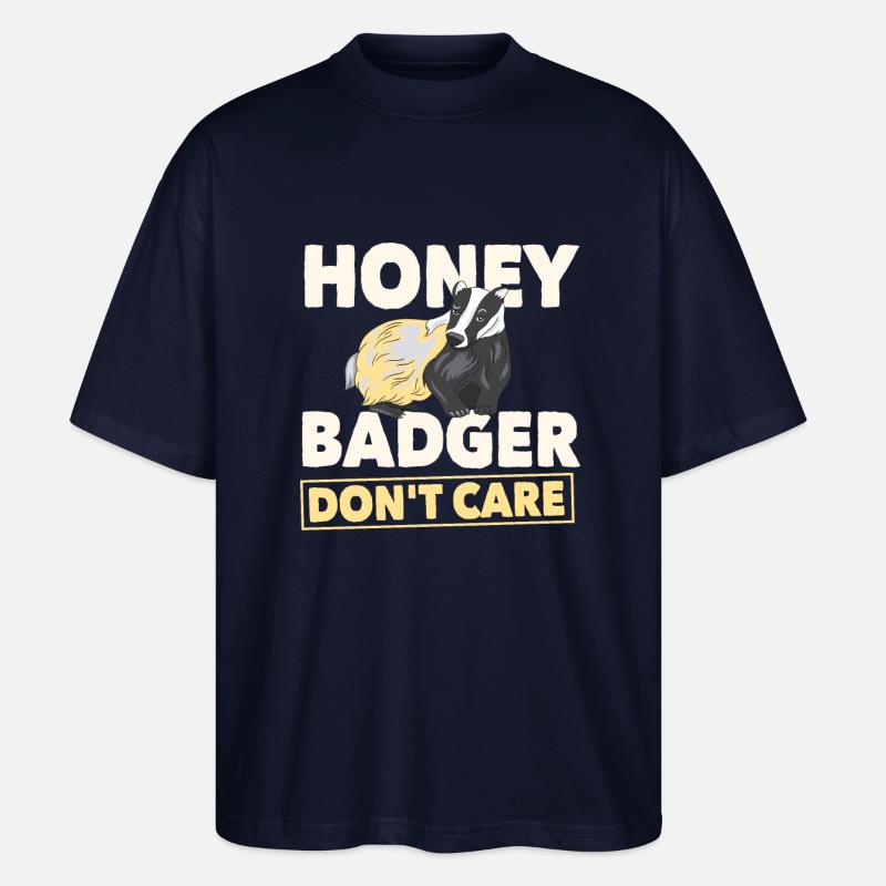 Honigdachs - Stanley/Stella Oversized Unisex Bio T-Shirt Blaster 2.0 - Navy