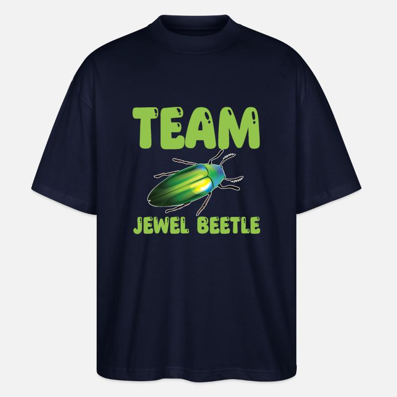 Équipe Magnificent Beetles - T-shirt bio Blaster 2.0 coupe oversize Stanley/Stella Unisexe - marine