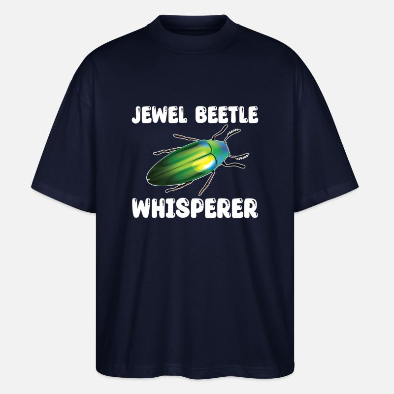 Magnificent Beetle Whisperer - Stanley/Stella Oversized Unisex Organic T-shirt Blaster 2.0 - navy