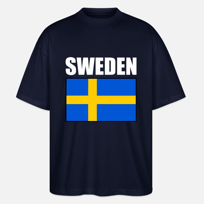 Schweden - Stanley/Stella Oversized Unisex Bio T-Shirt Blaster 2.0 - Navy