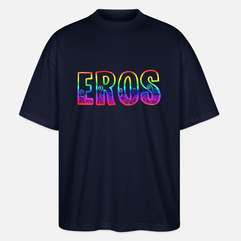 eros rs regenbogen - Stanley/Stella Oversized Unisex Bio T-Shirt Blaster 2.0 - Navy