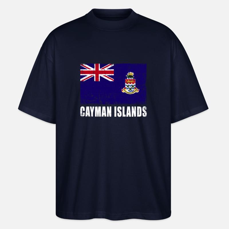 Drapeau des îles Caïmans - T-shirt bio Blaster 2.0 coupe oversize Stanley/Stella Unisexe - marine
