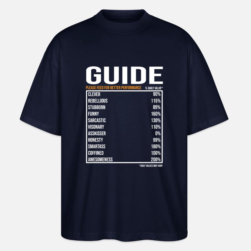 Guide Tourguide Spruch - Stanley/Stella Oversized Unisex Bio T-Shirt Blaster 2.0 - Navy