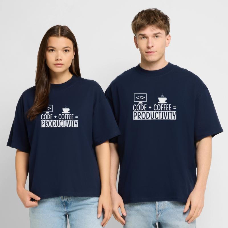 Coder Coffee Gift Stanley/Stella Oversized Unisex Organic T-shirt Blaster 2.0