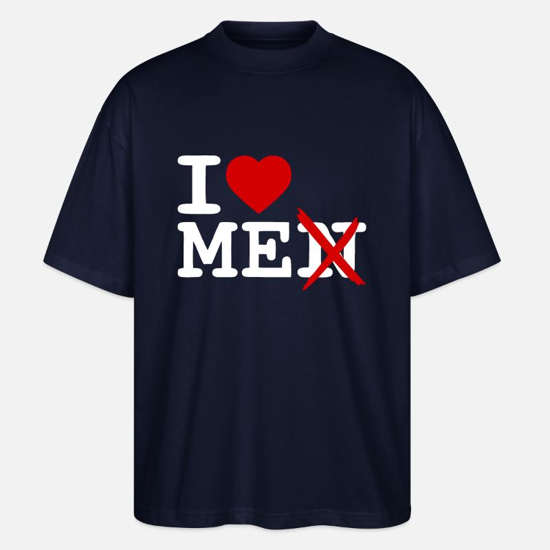 I love me - T-shirt bio Blaster 2.0 coupe oversize Stanley/Stella Unisexe - marine
