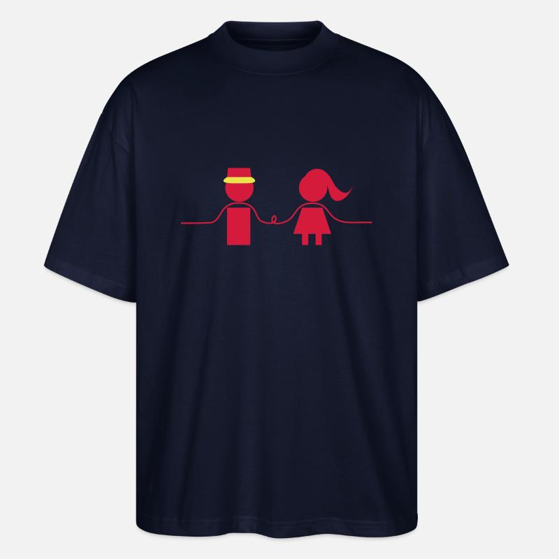 Liebe - Stanley/Stella Oversized Unisex Bio T-Shirt Blaster 2.0 - Navy