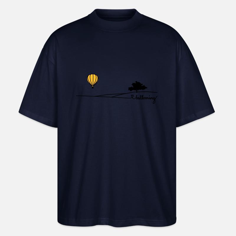 ballooning landscape - Stanley/Stella Oversized Unisex Bio T-Shirt Blaster 2.0 - Navy