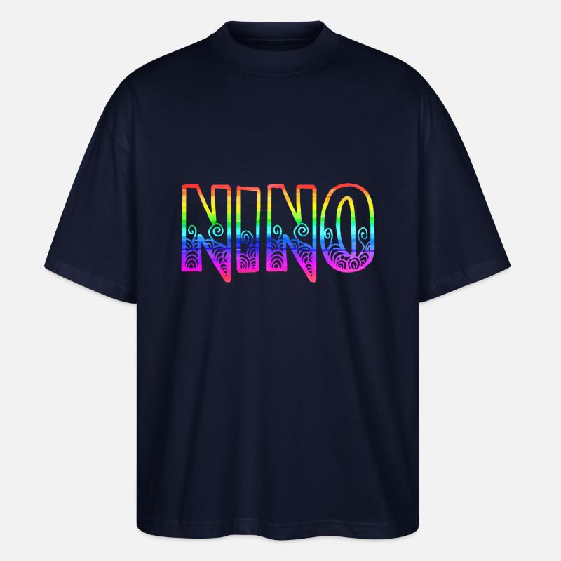 nino rs arc-en-ciel - T-shirt bio Blaster 2.0 coupe oversize Stanley/Stella Unisexe - marine
