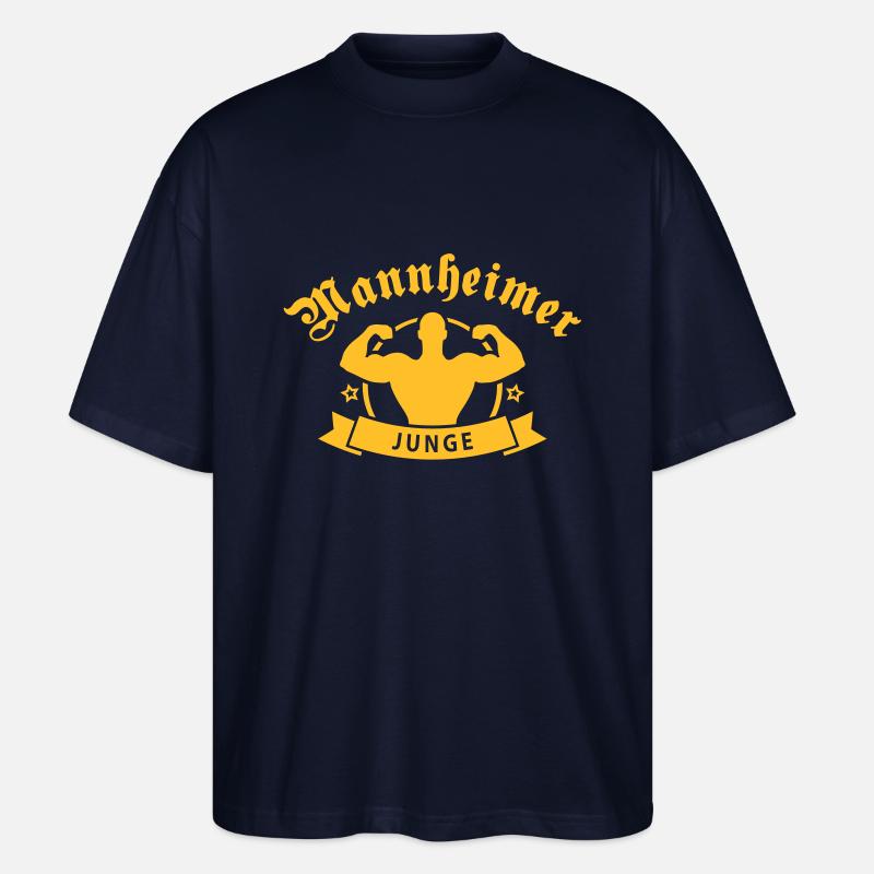 mannheimer_junge2011a - Stanley/Stella Oversized Unisex Bio T-Shirt Blaster 2.0 - Navy