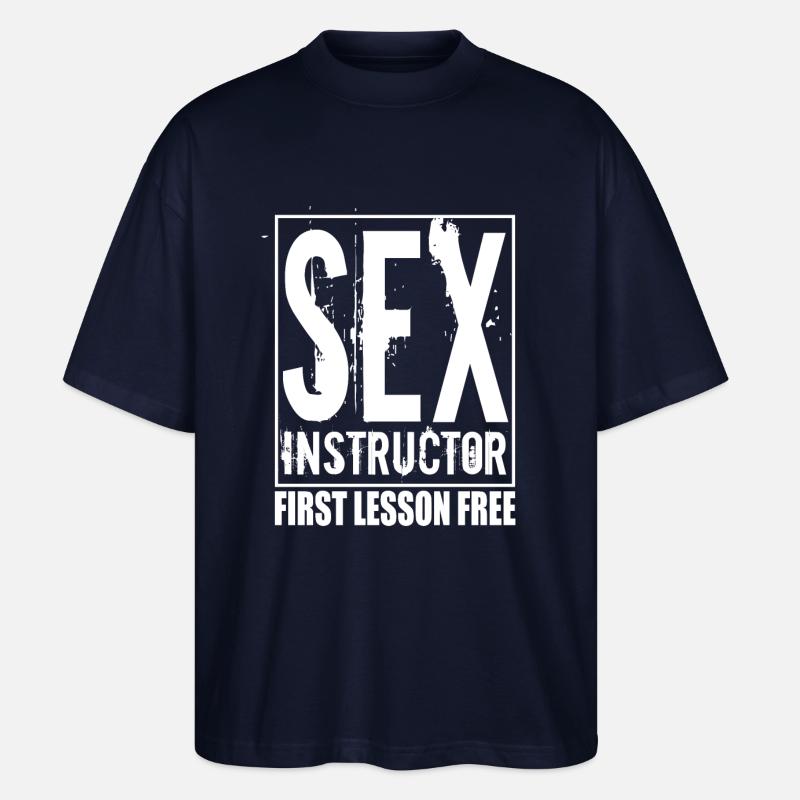Sex Instructor - Stanley/Stella Oversized Unisex Bio T-Shirt Blaster 2.0 - Navy