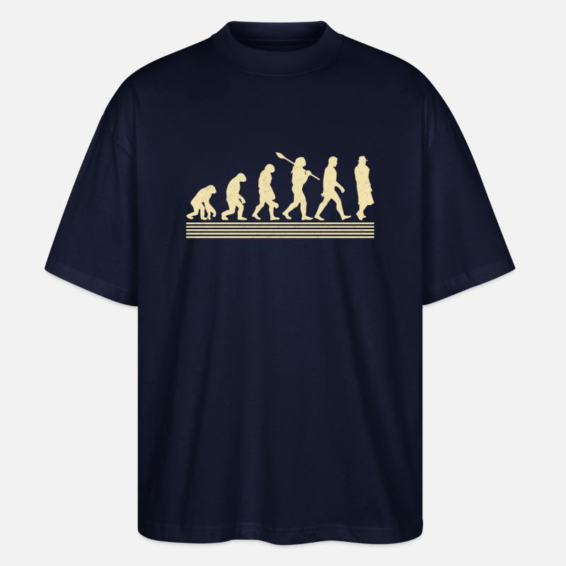 Évolution morticienne - T-shirt bio Blaster 2.0 coupe oversize Stanley/Stella Unisexe - marine