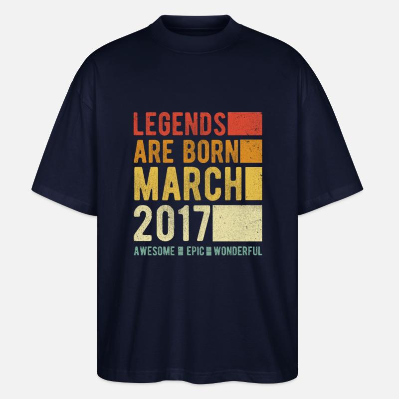 Anniversaire Mars 2017 - T-shirt bio Blaster 2.0 coupe oversize Stanley/Stella Unisexe - marine