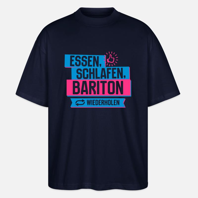 Hobby Bariton - Stanley/Stella Oversized Unisex Bio T-Shirt Blaster 2.0 - Navy