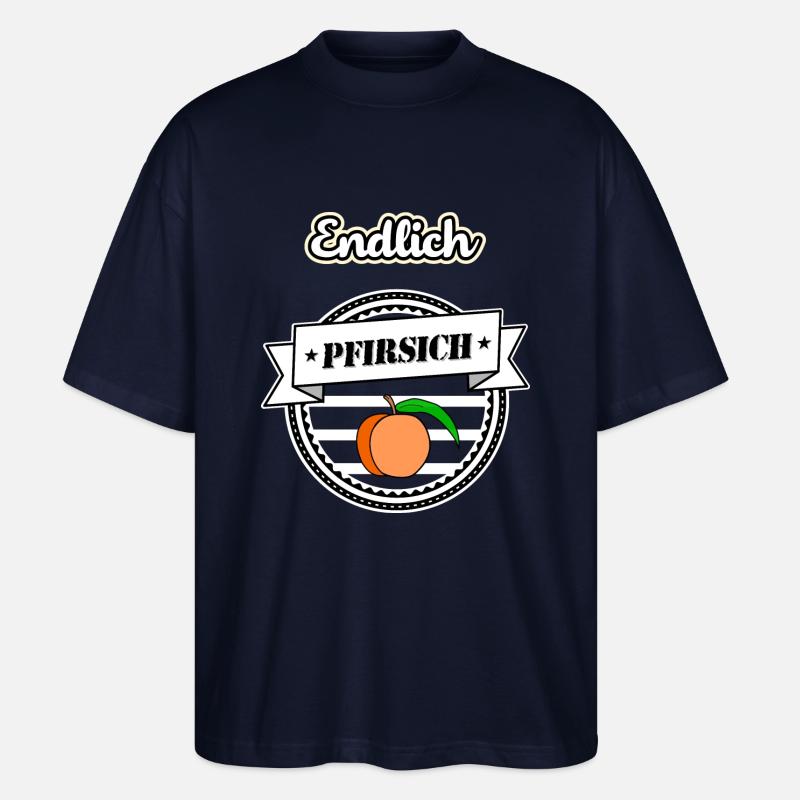 Endlich Pfirsich - 40 Vierzig sw - Stanley/Stella Oversized Unisex Bio T-Shirt Blaster 2.0 - Navy