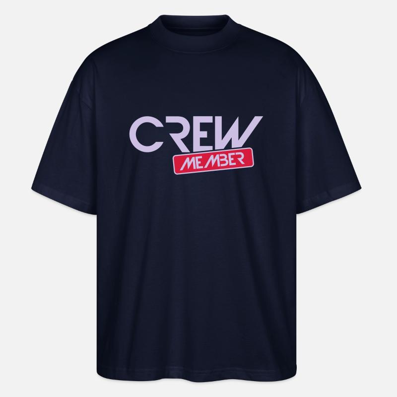 crew member - Stanley/Stella Oversized Unisex Bio T-Shirt Blaster 2.0 - Navy
