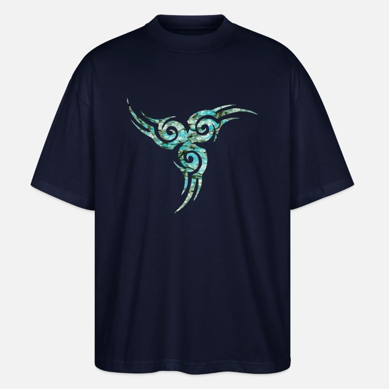 keltisches symbol 17 e 247 - Stanley/Stella Oversized Unisex Bio T-Shirt Blaster 2.0 - Navy