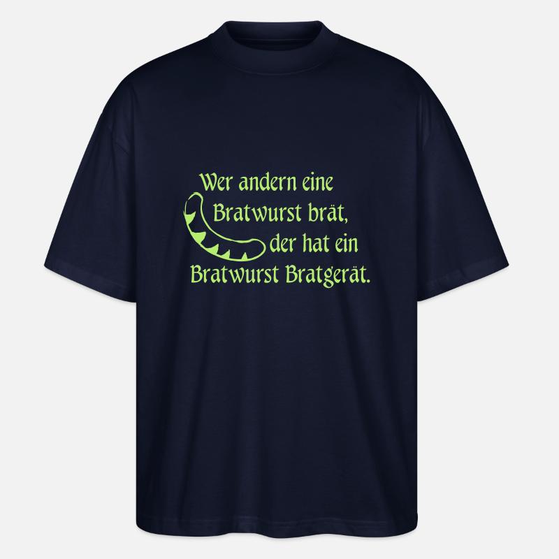 Bratwurst Bratgerät - Stanley/Stella Oversized Unisex Bio T-Shirt Blaster 2.0 - Navy